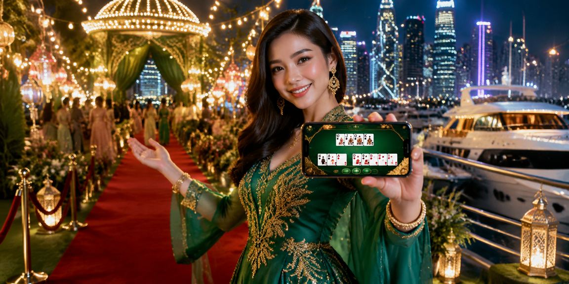 Pengguna menikmati permainan dan pertaruhan ketika perayaan Hari Raya di Kuala Lumpur